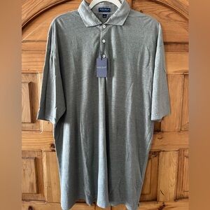 100% Linen-Peter Millar Crown Crafted Men's Polo Shirt size L NWT